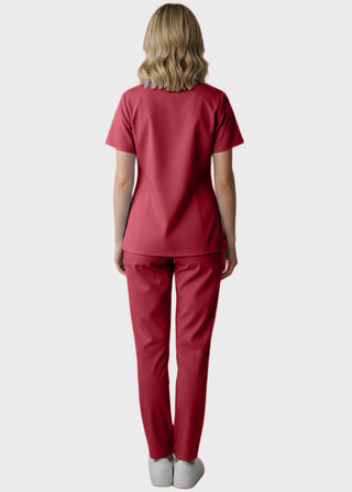 Panda Uniform Women's Three Pocket Split Neck Nursing Scrub Top
