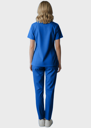 Panda Uniform Women's Three Pocket Split Neck Nursing Scrub Top