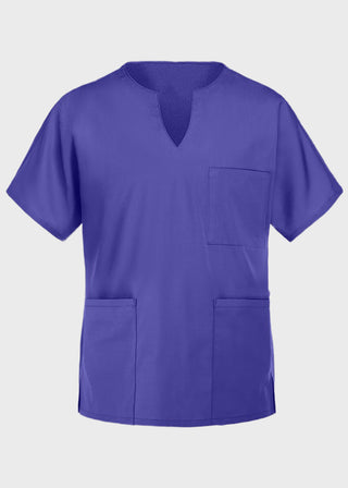 Panda Uniform Made in USA Women's Three Pocket Split Neck Nursing Scrub Top