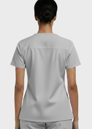 Panda Uniform Women's V-Neck Single Pocket Scrub Top