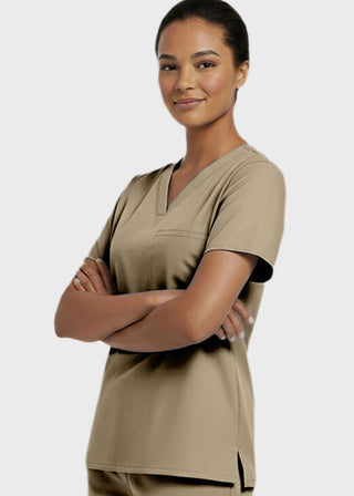 Panda Uniform Made in USA Women's V-Neck Single Pocket Scrub Top