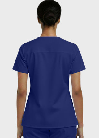 Panda Uniform Women's V-Neck Single Pocket Scrub Top