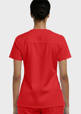 Panda Uniform Women's V-Neck Single Pocket Scrub Top