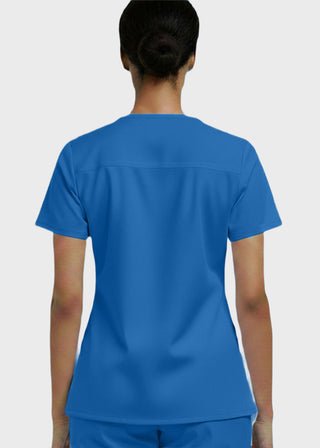 Panda Uniform Women's V-Neck Single Pocket Scrub Top