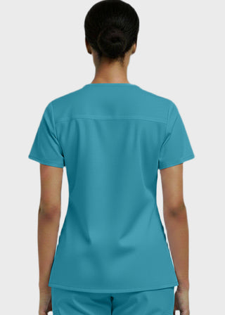 Panda Uniform Made in USA Women's V-Neck Single Pocket Scrub Top