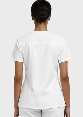 Panda Uniform Women's V-Neck Single Pocket Scrub Top