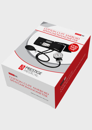 Prestige Large Adult Cotton Cuff Aneroid Sphygmomanometer
