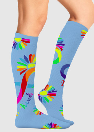 Cherokee Legwear Women's Compression Socks in Autism Love