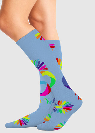 Cherokee Legwear Women's Compression Socks in Autism Love