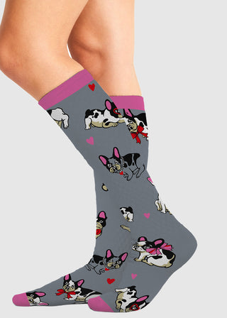 Cherokee Legwear Women's Compression Socks in Frenchie Kiss