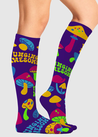 Cherokee Legwear Women's Compression Socks in Fungi