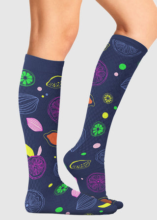 Cherokee Legwear Women's Compression Socks in Tutti Frutti