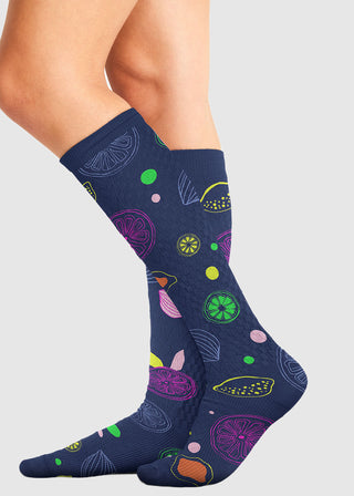 Cherokee Legwear Women's Compression Socks in Tutti Frutti