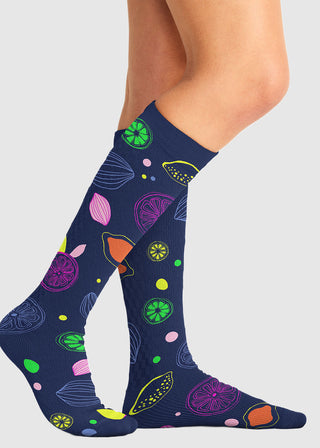 Cherokee Legwear Women's Compression Socks in Tutti Frutti