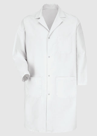 Red Kap Men's Gripper-Front Lab Coat