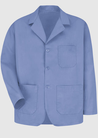 Red Kap Men's Light Blue Short Lab Coat