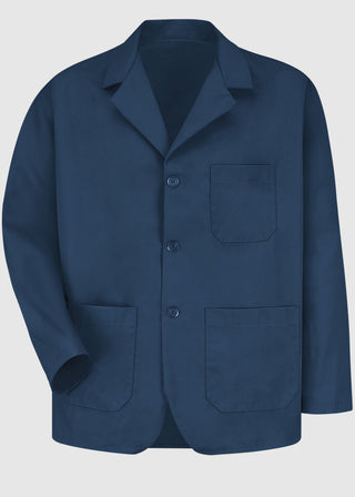 Red Kap Men's Navy Short Lab Coat