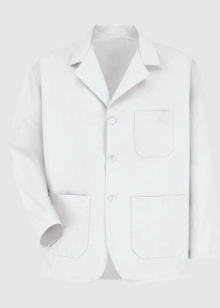 Red Kap Men's White Short Lab Coat