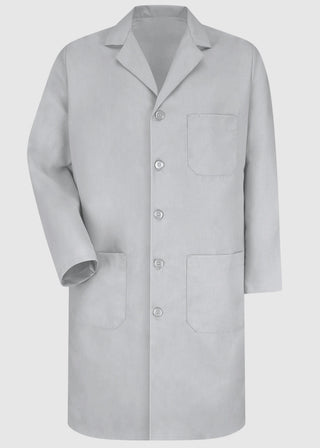 Red Kap Men's Light Grey Long Lab Coat