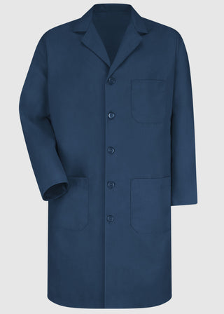 Red Kap Men's Navy Long Lab Coat