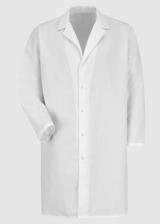 Red Kap Men's Lab Coat With Snap Button