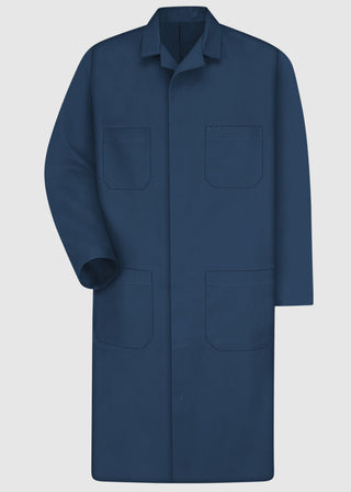 Red Kap Men's Navy Shop Coat