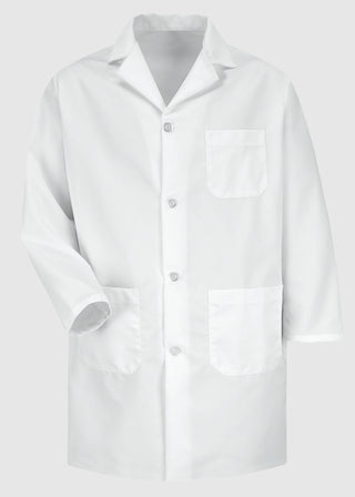 Red Kap Men's White Long Lab Coat