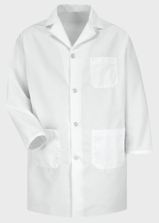 MENS WHITE STAFF COAT HAND VENTS