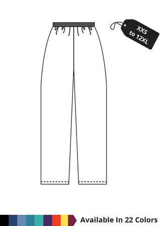 Made To Order Women's 30 Inches Two Pocket Elastic Waist Scrub Pants
