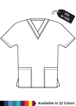 Made To Order Women's 28 Inches Two Pocket Tunic Scrub Top