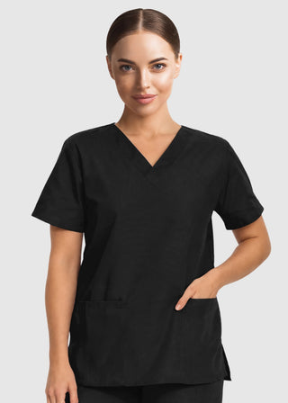Labcoat HQ Women's Double Pocket V-Neck Nursing Top