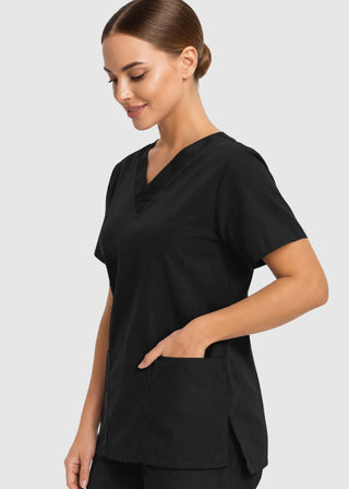 Labcoat HQ Women's Double Pocket V-Neck Nursing Top