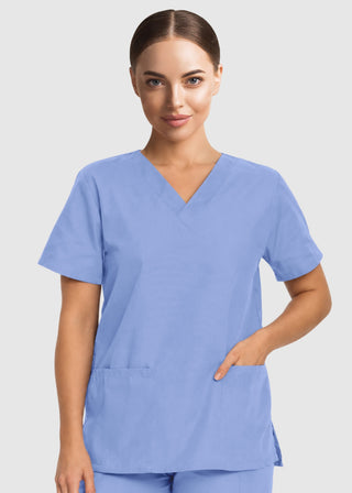 Labcoat HQ Women's Double Pocket V-Neck Nursing Top