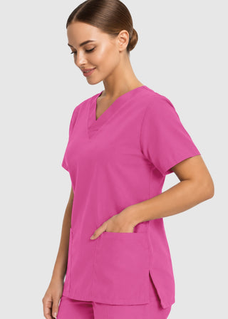 Labcoat HQ Women's Double Pocket V-Neck Nursing Top