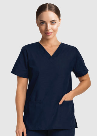 Labcoat HQ Women's Double Pocket V-Neck Nursing Top