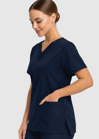Labcoat HQ Women's Double Pocket V-Neck Nursing Top