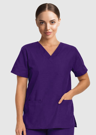 Labcoat HQ Women's Double Pocket V-Neck Nursing Top