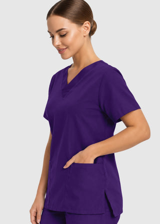 Labcoat HQ Women's Double Pocket V-Neck Nursing Top