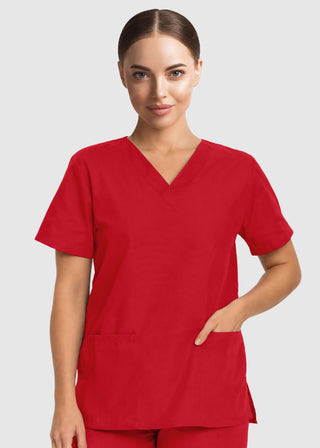 Labcoat HQ Women's Double Pocket V-Neck Nursing Top