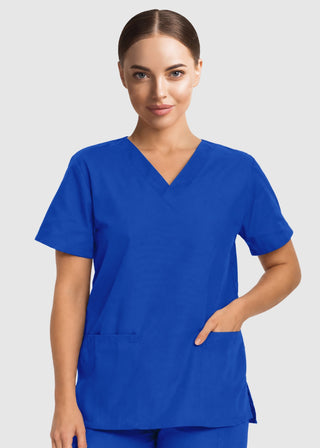 Labcoat HQ Women's Double Pocket V-Neck Nursing Top