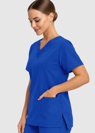 Labcoat HQ Women's Double Pocket V-Neck Nursing Top