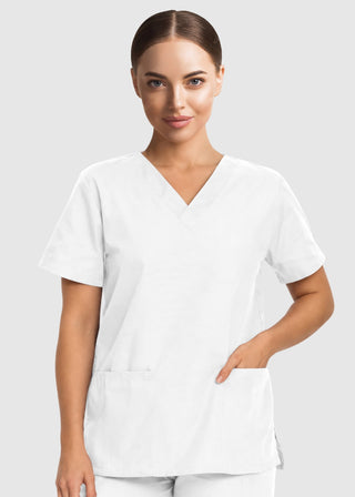 Labcoat HQ Women's Double Pocket V-Neck Nursing Top