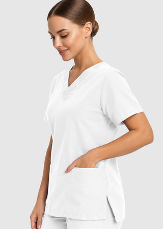 Labcoat HQ Women's Double Pocket V-Neck Nursing Top