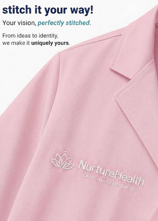 Panda Uniform Made in USA Women 36 Inch length Colored Lab Coat