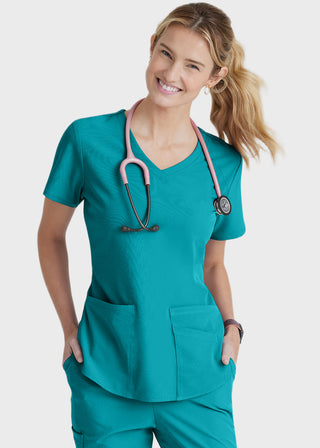 Skechers Women's Vitality V-neck Basic Scrubs Top