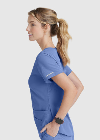 Skechers Women's Vitality V-neck Basic Scrubs Top