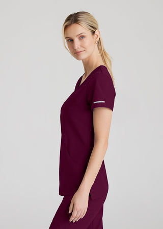 Free Embroidery Women's Reliance Mockwrap Top