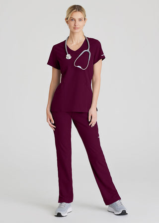 Free Embroidery Women's Reliance Mockwrap Top