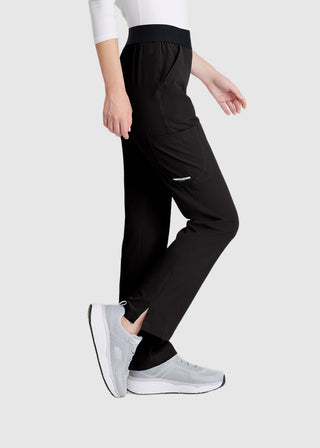 Skechers Women's Vitality Logo Elastic Waist Petite Pant