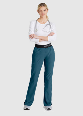 Skechers Women's Vitality Logo Elastic Waist Petite Pant